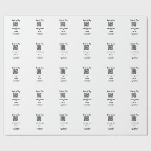 Scannen Sie zum Bezahlen, scannen Sie den QR-Code, Geschenkpapier