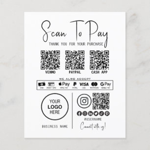 Scannen, um QR-Code-Zahlungen für Unternehmen zu b