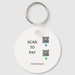 scannen um Venmo CashApp QR-Code Details hier zu b Schlüsselanhänger