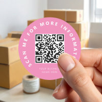 Scannen von mir rosa QR-Code