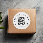 Scannen von QR-Code Runder Aufkleber<br><div class="desc">Scannen Sie mir QR-Code-Aufkleber. Erstellen Sie für Ihr Unternehmen einen eigenen,  individuell scannbaren QR-Code-Aufkleber.</div>