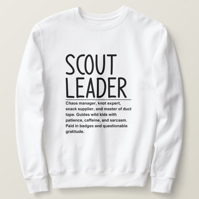 Scanner-Leiter Sweatshirt (Design vorne)