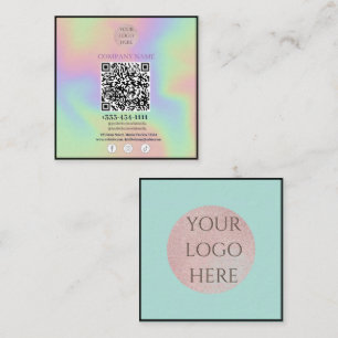 Scanner-QR-Code Social Media-Visitenkarten Quadratische Visitenkarte