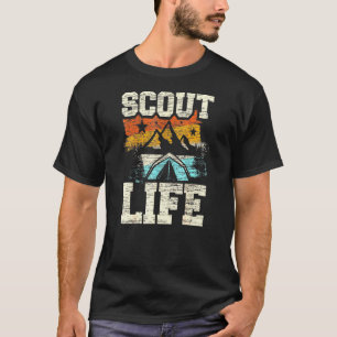 Scanner T-Shirt Life Camping Zelt Feuer Feuer Feue