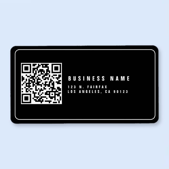 Scannercode erstellen | Moderne Rücksendeadresse Adressaufkleber (Von Creator hochgeladen)