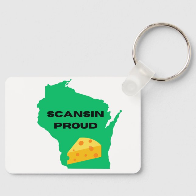 Scansin (Wisconsin) Stolz! Schlüsselanhänger (Vorderseite)