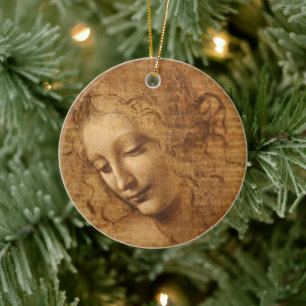 Scapigliata, Leiter einer Frau Keramik Ornament