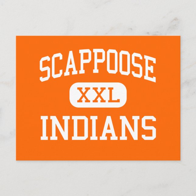Scappoose - Amerikanische Ureinwohner - Hoch - Sca Postkarte (Vorderseite)