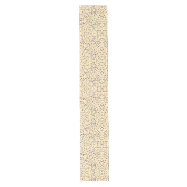 Scara Dresser in Creme floral mit Lila Großer Tischläufer (Vorderseite)