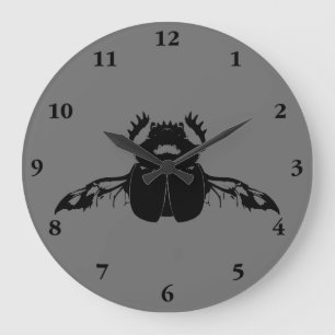 Scarab Beetle Große Wanduhr