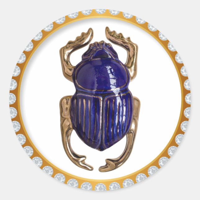 Scarab-Souvenir Runder Aufkleber (Vorderseite)
