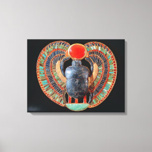 Scarabäus-Brust, vom Grab von Tutankhamun Leinwanddruck
