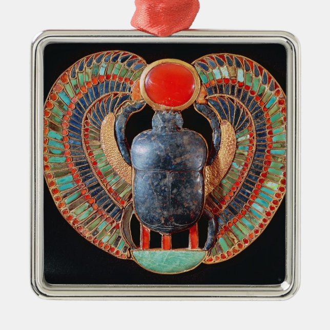 Scarabäus-Brust, vom Grab von Tutankhamun Ornament Aus Metall (Vorne)