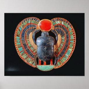 Scarabäus-Brust, vom Grab von Tutankhamun Poster