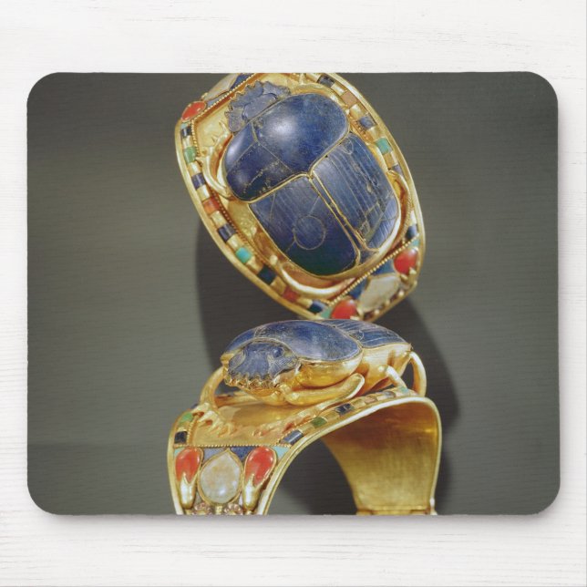Scarabäusarmband, vom Grab von Tutankhamun Mousepad (Vorne)