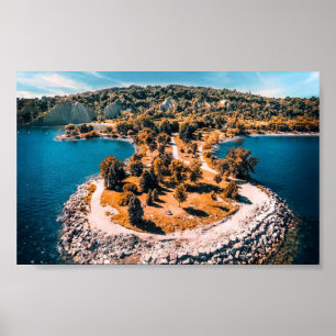 Scarborough Bluffs Canada stilisiert Poster