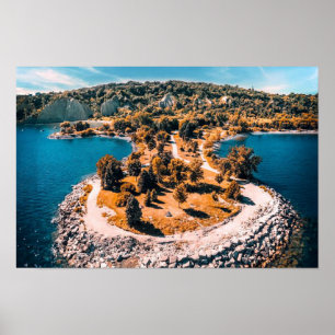Scarborough Bluffs Canada stilisiert Poster