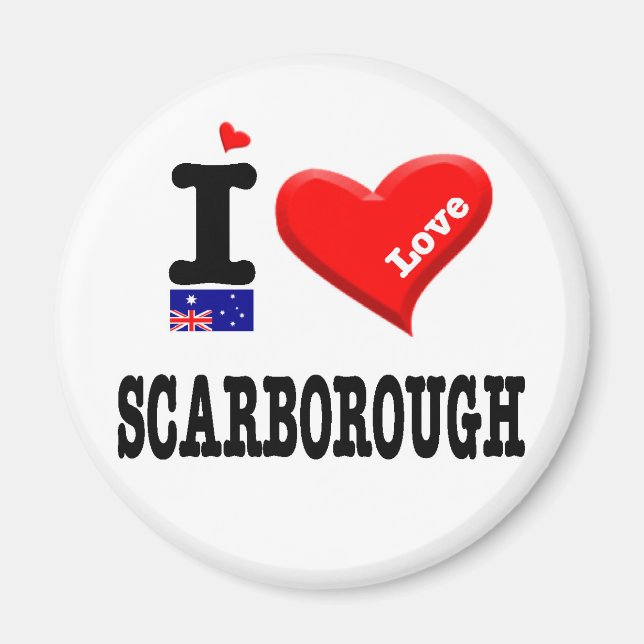 SCARBOROUGH - I-Liebe Magnet (Vorne)