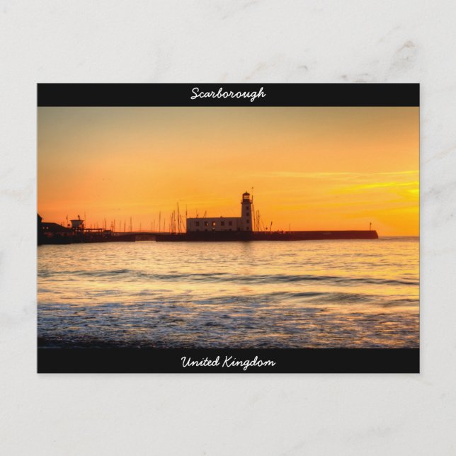 Scarborough Lighthouse Postkarte (Vorderseite)