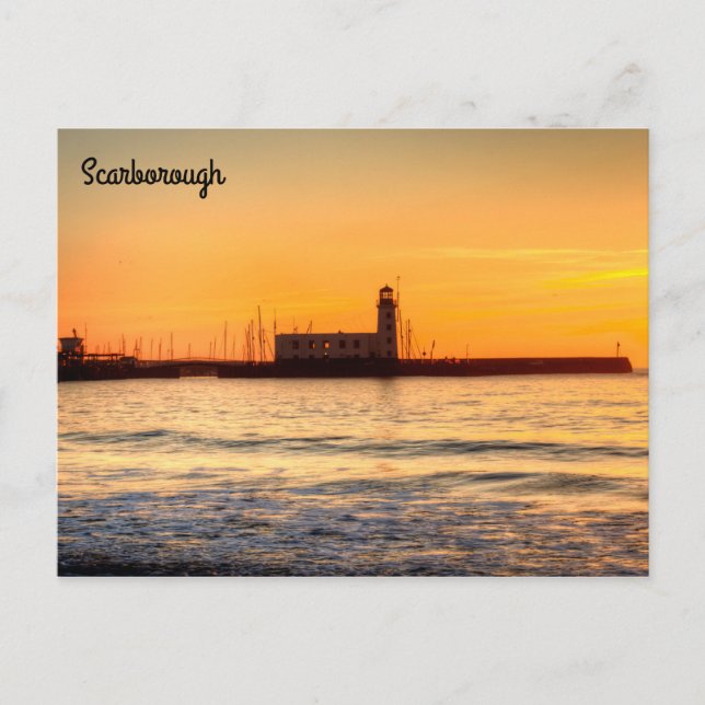 Scarborough Lighthouse Postkarte (Vorderseite)
