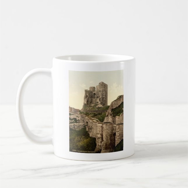 Scarborough-Schloss, Scarborough, Yorkshire, Kaffeetasse (Links)