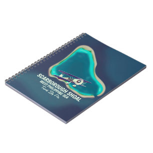 Scarborough Shoal West Philippine Sea Karte Notizblock