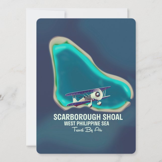 Scarborough Shoal West Philippinen Sea Map (Vorderseite)