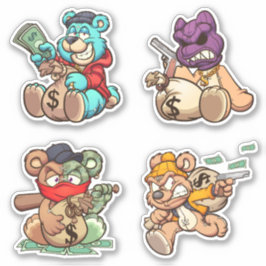Scare Bear - Diebe Aufkleber
