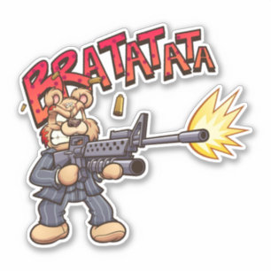 Scare Bear - Gangster Aufkleber