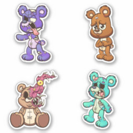 Scare Bear - Zombies Aufkleber