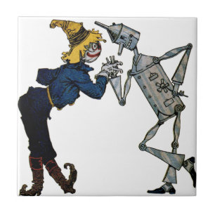 Scarecrow and Tin Man Fliese