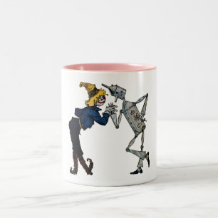 Scarecrow and Tin Man Zweifarbige Tasse