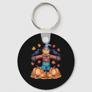 Scarecrow Autumn Hello Fall Pumpkin Thanksgiving H Schlüsselanhänger