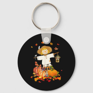 Scarecrow Autumn Hello Fall Pumpkin Thanksgiving H Schlüsselanhänger