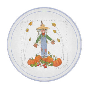 Scarecrow Fall Harvest Pumpkin Patch Farbe Schneidebrett