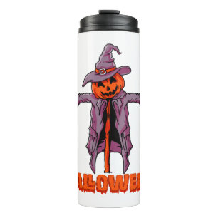 Scarecrow Halloween Design für Halloween Lover Thermosbecher