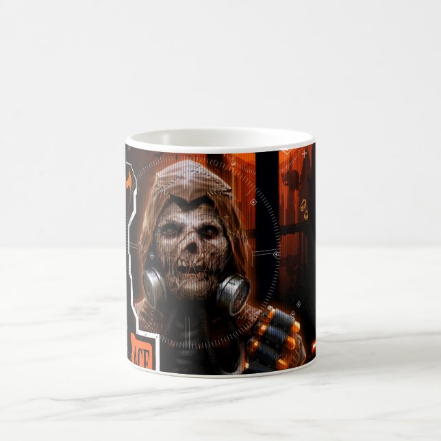 Scarecrow Orange Grafik Kaffeetasse (Mittel)