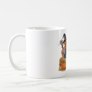 Scarecrow Pumpkin Halloween Rustic Vibes Art Kaffeetasse