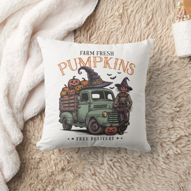 Scarecrow Pumpkins Frische Kissen (Decke)
