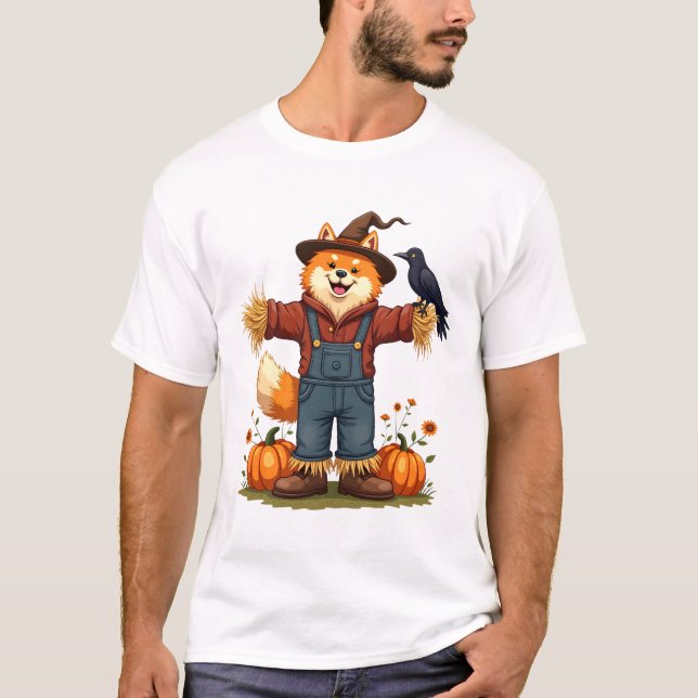 Scarecrow Samoyed Dog T-Shirt (Vorderseite)