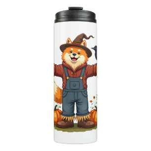 Scarecrow Samoyed Dog Thermosbecher