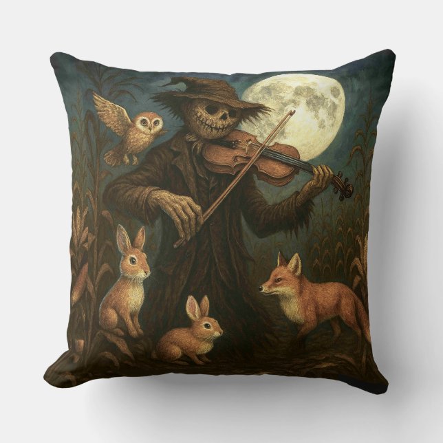 Scarecrow Serenade Halloween-Kissen Kissen (Vorderseite)