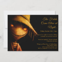 Scarecrow Shadows Halloween Kostüm Party Invitati
