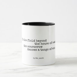 Scarecrow und Tango-Gedicht Tasse