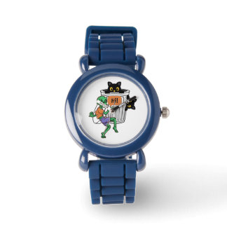 Scaredy Cat Halloween Armbanduhr