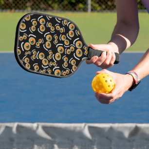 Scaredy Cat Halloween Boo Eyes Bat Pickleball Schläger