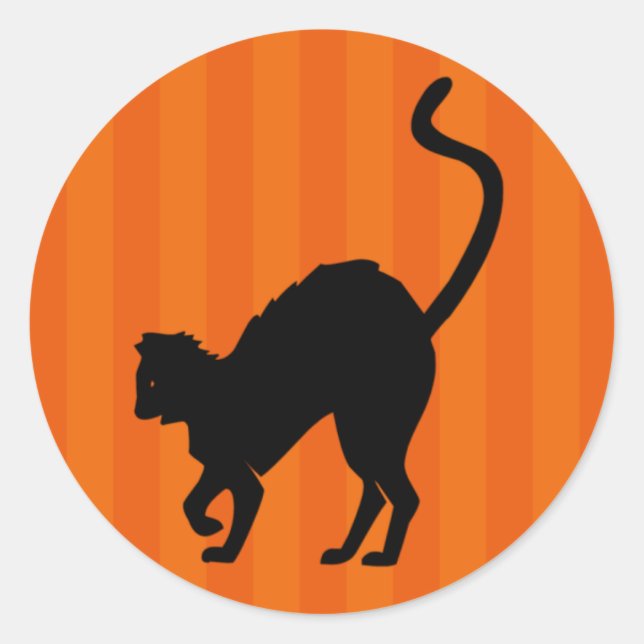 Scaredy Cat Halloween Sticker (Vorderseite)