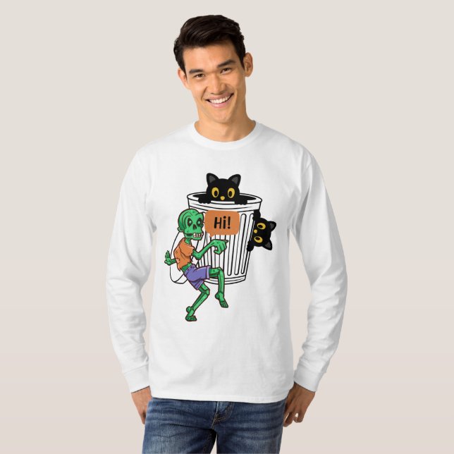 Scaredy Cat Halloween T-Shirt (Vorne ganz)