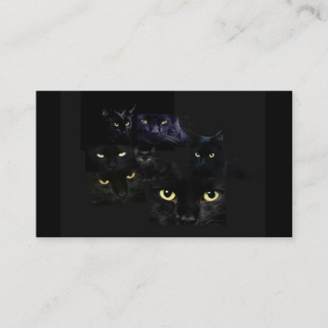 Scaredy Katzen-Visitenkarte Visitenkarte (Vorderseite)