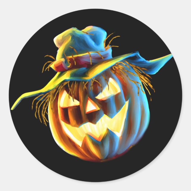 ScareJack O Lantern Scarecrow Sticker (Vorderseite)